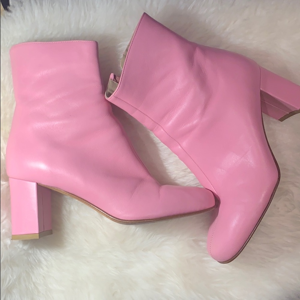 maryam nassir zadeh pink ankle boots
